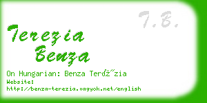 terezia benza business card